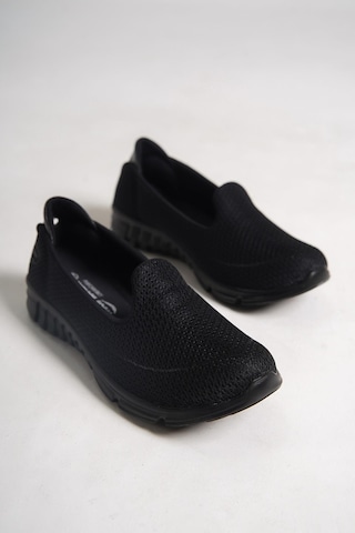 Kadın Fileli Bez Yazlık Spor Babet Siyah