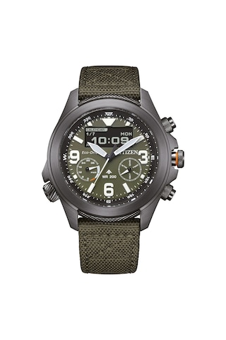 Citizen Eco-drive Promster Land Jv1005-02w Erkek Kol Saati Yeşil