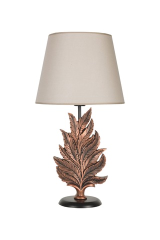 Qdec Modern Dizayn Yaprak Abajur Bakır Bej Diğer