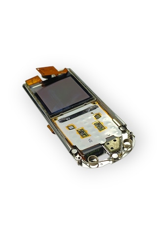 Nokia 8800 Sirocco Ekran Orta Kızaklı Kasa Kamera Nokia 8800 Sirocco Uyumlu Kızaklı Tuşbortlu Ekran