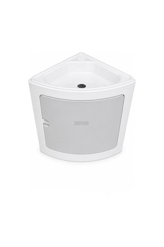 Shuıvan Karavan Banyo Lavabo Ve Dolap Seti 32x32x40cm-1952