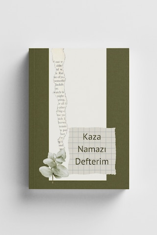 5 Yıllık Kaza Namazı Defterim - Haki Çok Renkli