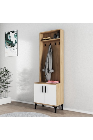 Ferniso Mobilya Portmanto Vestiyer Ud-beyaz