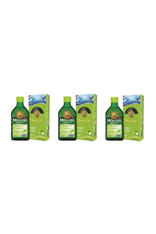 Möller's Omega 3 Elma Aromalı Balık Yağı 3 x 250 ML