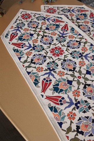 Çeyiz Diyarı Safiye 2li Lüks Runner 45x140 Cm Çok Renkli