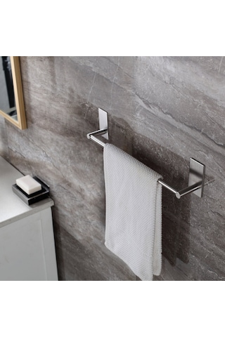 Deltahome Paslanmaz Çelik 40Cm Banyo Havluluk Askılık Inox