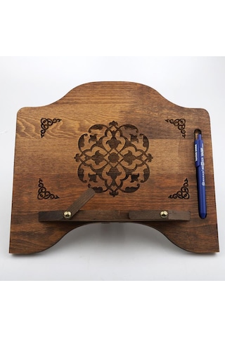 Ahşap Masaüstü Kademeli Rahle Kitap Okuma Standı Ahşap Tabletlik - Berat Rahle