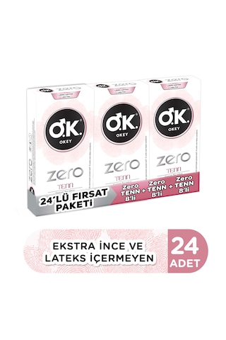 Okey Zero Tenn Prezervatif 3 x 8'li