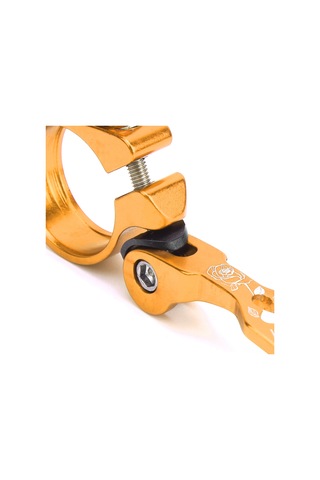 Geeroyoo 31.8mm Aluminyum Bisiklet Oturma Çubuğu Klembi, Hızlı Serbest Bırakma, Dağ Ve Yol Bisikletleri İçin, Dayanıklı Ve Hafif, Altın Renk Altın