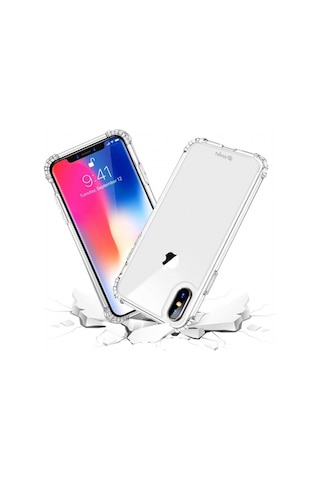 Apple Uyumlu iPhone Blogy X Xs İle Crystal Fit Kılıf Clear