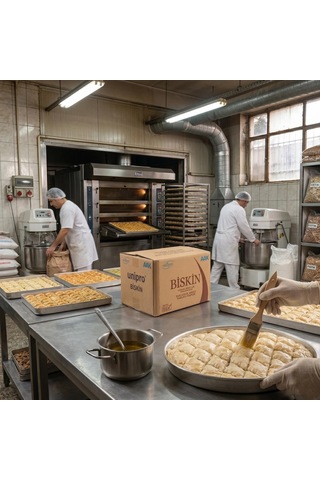 Biskin Baklavalık Sade 20 Kg Profesyonel Fırıncılık Ve Baklava Yağı