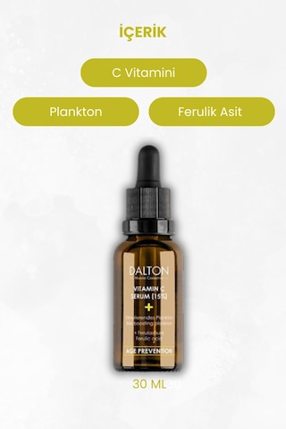 Tüm Cilt Tipleri İçin Yaşlanma Karşıtı C Vitamini Serum - 579348372