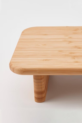 Nishev Stolthet Ayaklı Kesme Tahtası Bambu Sunum Tahtası 35 X 22 Cm Bambu