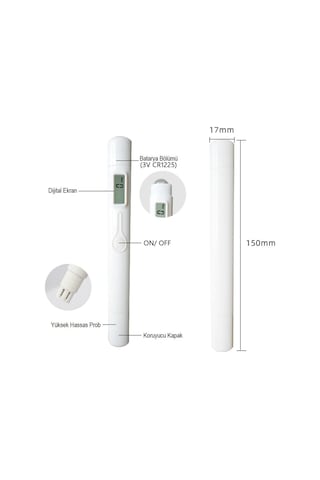 Tds M6 Metre Lcd Ekranlı Kalem Tip Taşınabilir Su Akvaryum Ph Kalite Analiz Cihazı