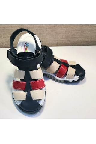 Wendy K-101 Erkek Çocuk Günlük Sandalet Lacivert / Bej / Kırmızı Beyaz