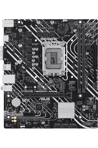 Asus Prıme H610m-k Argb, 2xddr5, M.2,d-sub, Hdmı,12-13.14.nesil, Lga1700 Soket, Anakart