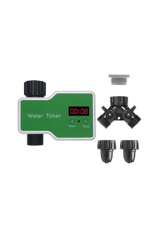 Lcd Ekranlı Otomatik Su Tasarruflu Bahçe Sulama Zamanlayıcı 5164 Yeşil