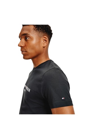 Tommy Hilfiger Erkek Marka Logolu Gündelik Kullanıma Uygun Organik Pamuklu Siyah T-shirt Mw0mw11465b-10819 Black