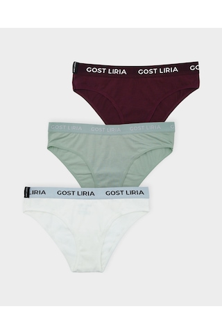 Gost Liria Twinkle Kadın Slip 3 Lü Paket - Çok Renkli Çok Renkli