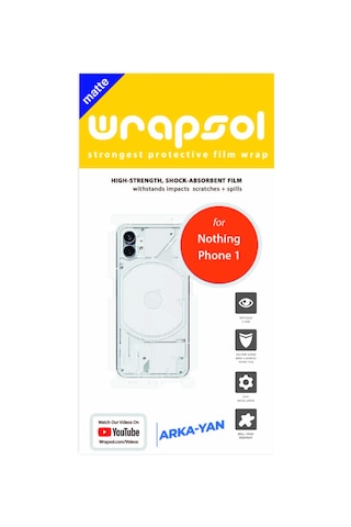 Nothing Phone 1 Mat Arka Ve Yan Kaplama Koruyucu Film