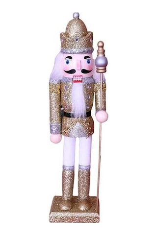 Pazly Xmas Süsler Kral Homyl Fındıkkıran Cm Altın Ahşap 30 Xp