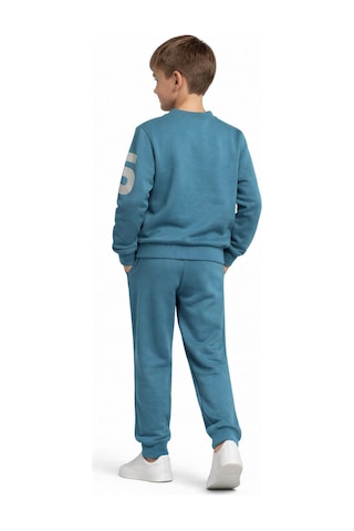 Baglan Erkek Çocuk Önü Baskılı Sweatshirt Ve Eşofman Alt Takım Bgl-st05250 Lacivert