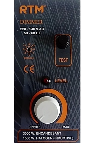 Rtm Sıva Üstü Dimmer 3000 Watt 15 Amper Rpd26300