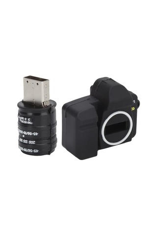 Hurrıse Usb Flash Sürücü U Disk Veri Depolama Üç Boyutlu Kamera Şeklinde Usb2.0 Bilgisayar leri 64 Gb Kart