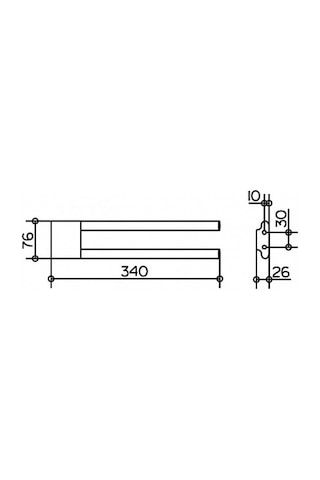Keuco Edıtıon 400 Havluluk 34Cm Krom