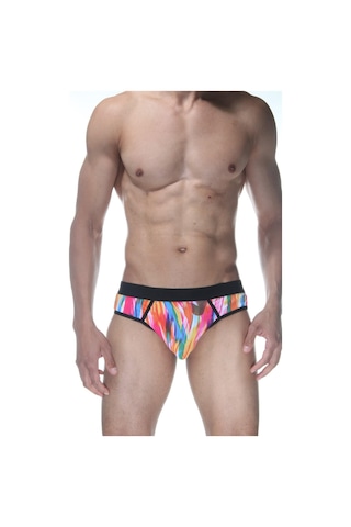 Erkek Çok Renkli Fantezi Giyim Desenli Jockstrap Hf102127