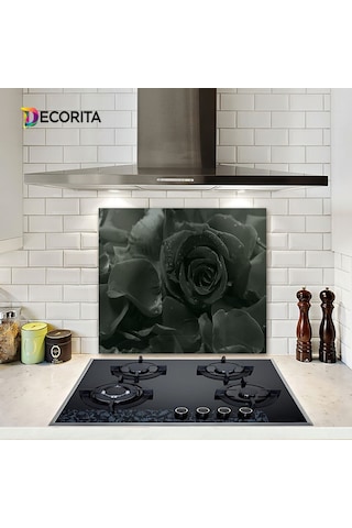 Decorıta Cam Ocak Arkası Koruyucu | Karagül Desen
