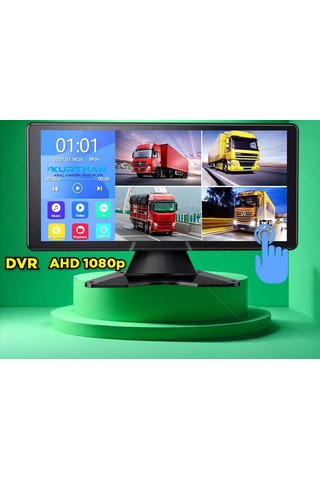 10,36 İnç 4k Dokunmatik Ekran Fm Usb Mp5 Mirrorlink Dvr Kamerasız