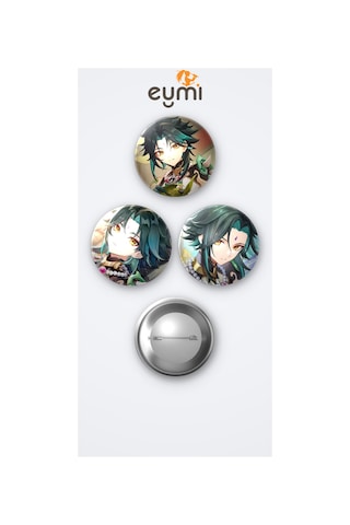 Genshin Impact Oyunu Xiao Oyun 3'lü Metal Rozet Seti 58mm İğneli Buton Çanta Yaka Rozeti Çok Renkli Genshin Impact Oyunu Xiao Oyun 3'lü Metal Rozet Seti 58mm İğneli Buton Çanta Yaka Rozeti Çok Renkli