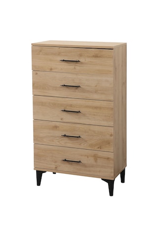 Şifonyer, Blesk 5 Çekmeceli Şifonyer Kahverengi Çok Renkli