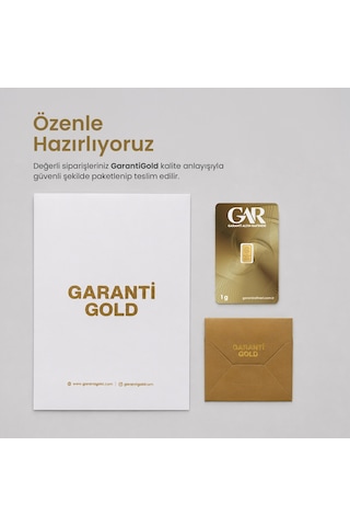 Garanti Gold 1 gr Gram Külçe Altın 24 Ayar