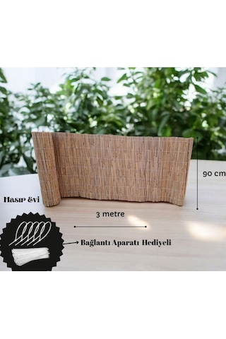90 Cm X 3 Metre Kamış Hasır Balkon Çiti