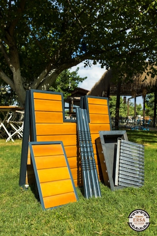 Katlanır Model Mangallı Masa Ahşap