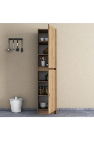 Umg Mobilya Patentli Astira Kulpsuz Boy Dolabı, Mutfak Dolabı, Ayakkabılık, Kiler/banyo Dolabı, Elbise Dolabı Meşe