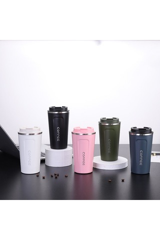 Monyee 510ml Pembe 304 Paslanmaz Çelik Vakumlu Termos Bardak, Ev, Dışarı Ve Araç İçin, Kolay Kullanım, Dayanıklı Malzeme, Stokta Var Diğer