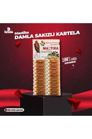 Dırkalı Mastiha Damla Sakızı Kartela 1 G 20'li