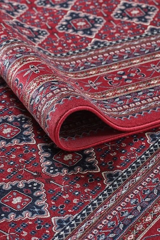 Saray Halı Safron Sf30a 120 Tarak Lüks Klasik Salon Halısı Özel Taban Dokulu Kırmızı - Bordo
