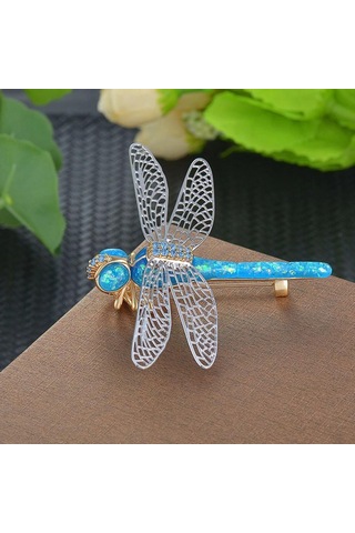 Homyl Renkli Kadın Yusufçuk Korsaj Yeni Bayan Düğün Mavi Mavi