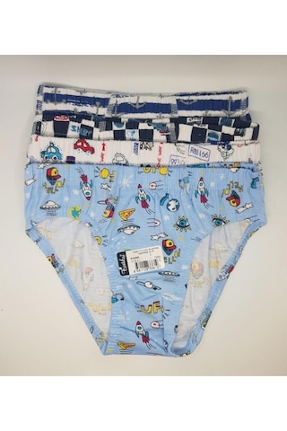 Tutku 0255 Erkek Çocuk Elastan Slip Külot 6 Adet