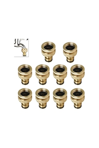 Padalink Temiz Bakır 4/6 Parça İç Dişemli Emzik Tipi Boru Bağlantı Adaptörü, 10 Adet Paket, Dayanıklı Sanayi/su Tesisatı Bağlantıları