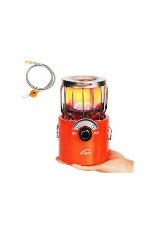Apg Taşınabilir 2000 W Gaz Isıtıcı Açık Kamp Sobası Isıtma Turuncu