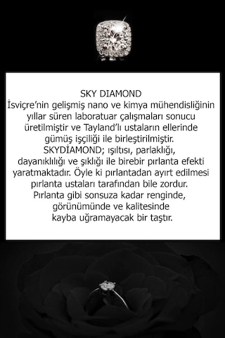 Sky Dıamond Gümüş Yedi Taş Yüzük