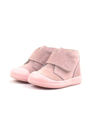 Stella Butik Hakiki Deri Cırtlı Bebek Bot Pembe