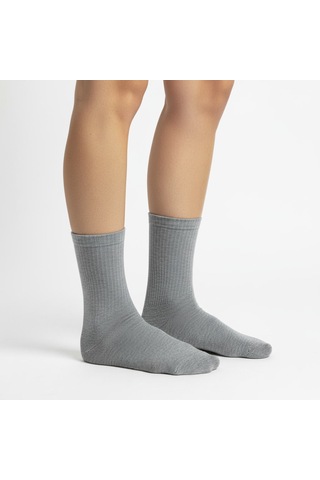 Gost Liria- 5 Li Renkli Ribanalı Unisex Soket Çorap Çok Renkli