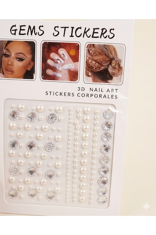 "body & Nail Art Gems" Vücut Ve Tırnak Kristal Çıkartmaları