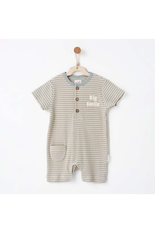 Andywawa Bebek Tulum Romper Bamboo Strıped Anw-ac26671 Mavi
